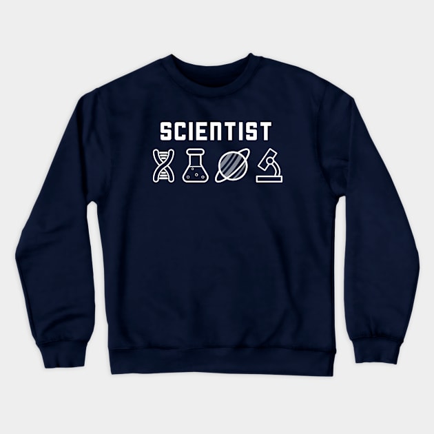 Cool Scientist T-Shirt Crewneck Sweatshirt by happinessinatee